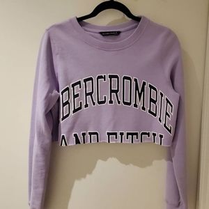 Cutoff crewneck sweatshirt